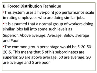 6 Point Performance Rating Distribution UNIT-VIII.-MANAGEMENT-OF-PERFORMANCE-APPRAISAL-SYSTEM.ppt