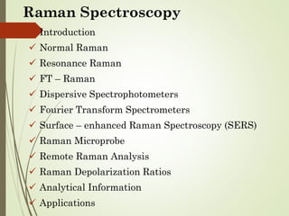 UNIT-VII Raman spectroscopy.pdf interpretation and introduction of ...