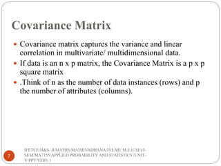 Variance Attributes UNIT_-V_MULTI VARIATE ANALYSIS FOR ME ANNAUNIVERSITY | PPT