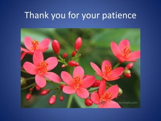 Thank you for your patience
 