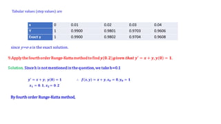 Numerical Solution of Ordinary Differential Equations | PDF