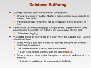 Recovery System in Data Base Management System. | PPT