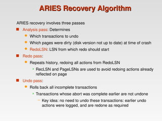 Recovery System in Data Base Management System. | PPT
