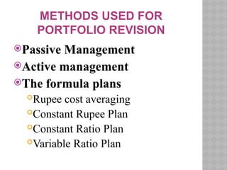 Portfolio Management Lecture Notes for MBA | PPTX