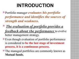 Portfolio Management Introduction Portfolio Management Lecture Notes for MBA | PPTX