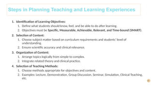 Organizing Learning Experiences UNIT - XIV PLANNING AND ORGANISING.pptx