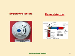 Flame detectors
Mª José Hernández González 14
Temperature sensors
 