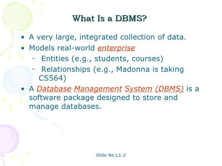 what is dbms