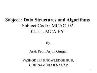 Unit 01 Introduction to Data Structure ( DSA).pptx