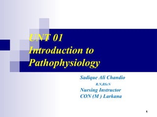 Slide Patho Unit 01 INTRODUCTION TO PATHO.ppt ,,,,,, | PPT