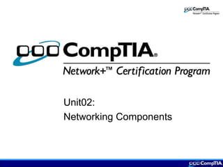 Unit02:
Networking Components
 