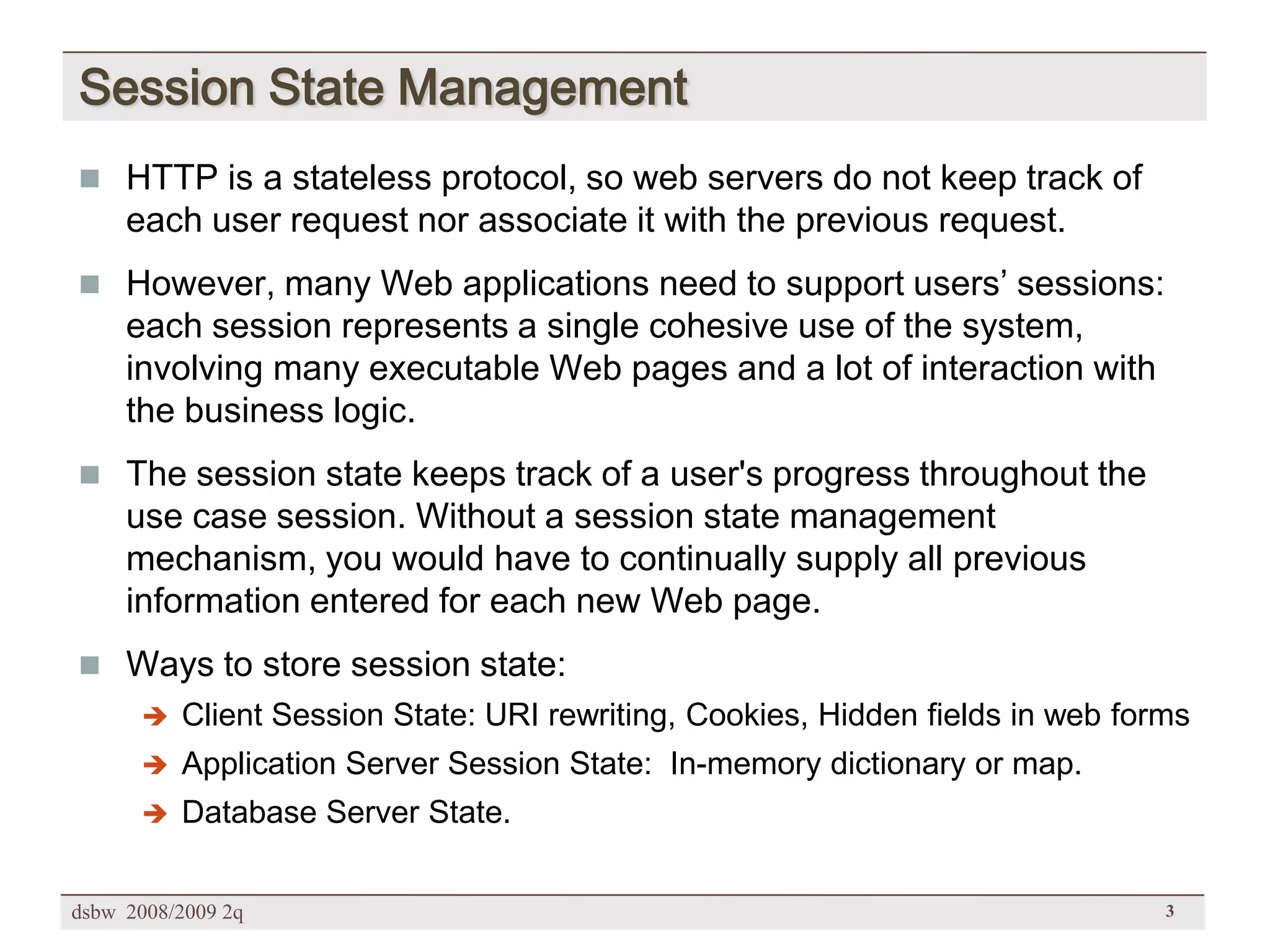 [DSBW Spring 2009] Unit 02: Web Technologies (2/2)