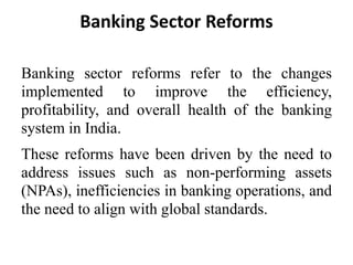 Introduction to the Indian banking system | PDF