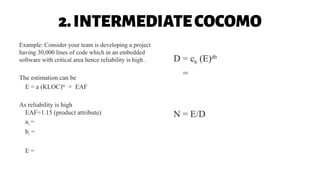 COCOMO methods for software size estimation | PDF