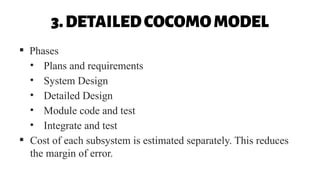 COCOMO methods for software size estimation | PDF