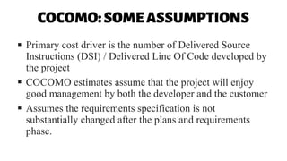 COCOMO methods for software size estimation | PDF