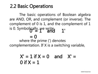 boolean algebra | PPTX