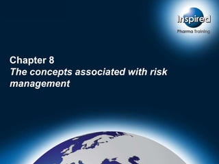 Chapter 8
The concepts associated with risk
management
Title slide
 