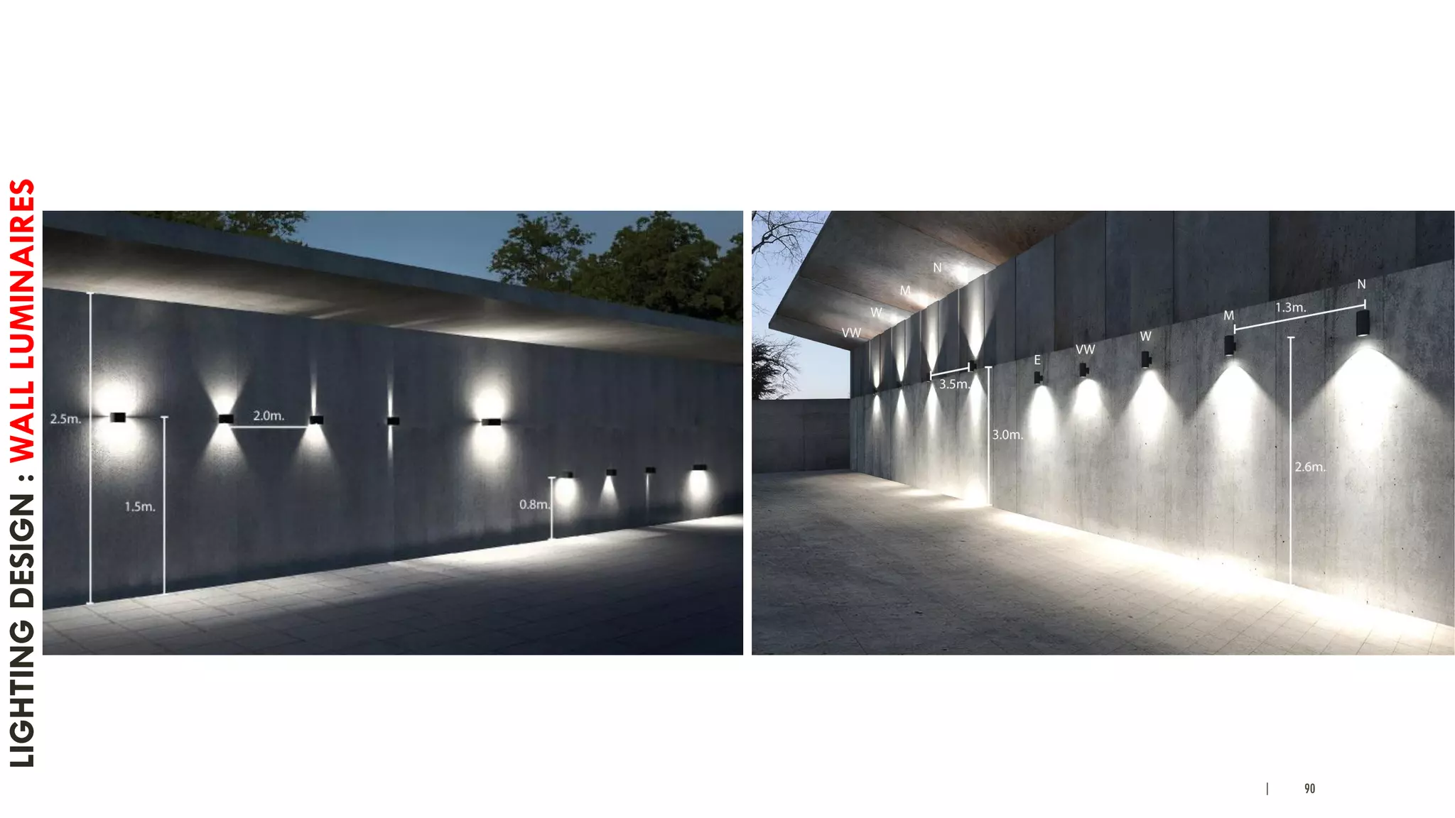 | 90
LIGHTINGDESIGN:WALLLUMINAIRES
 