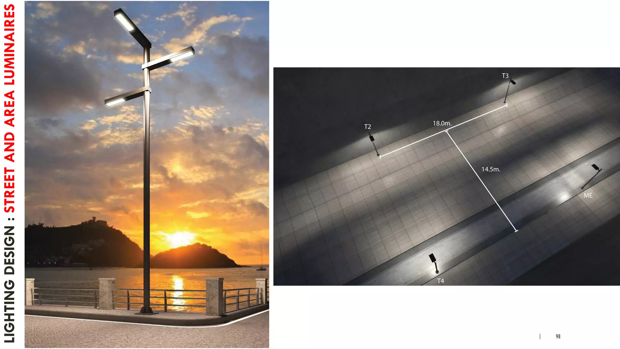 | 98
LIGHTINGDESIGN:STREETANDAREALUMINAIRES
 