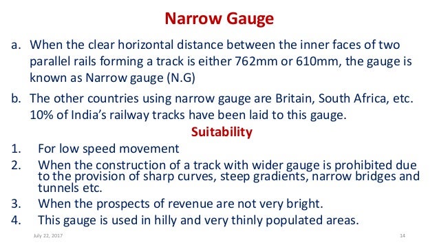 a. When the clear horizontal distance between the inner faces of two
parallel rails forming a track is either 762mm or 610...