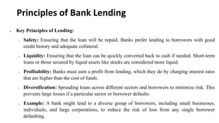 Good Lending Principles Introduction to the Indian banking system | PDF