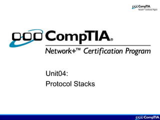 Unit04:
Protocol Stacks
 