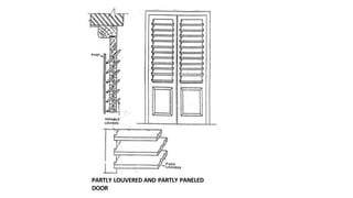 PARTLY LOUVERED AND PARTLY PANELED
DOOR
 