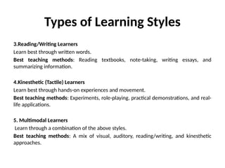 UNIT 04 Principles & styles of teaching & learning.pptx