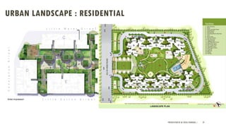 URBAN LANDSCAPE : RESIDENTIAL
PRESENTATION BY AR. GEEVA CHANDANA | 59
 
