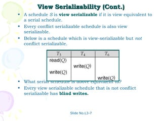 View Serializable Schedule Example Unit 06 dbms | PPT