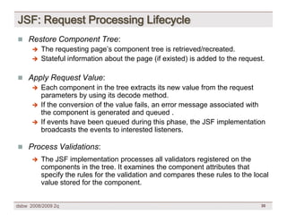 [DSBW Spring 2009] Unit 07: WebApp Design Patterns & Frameworks (3/3)