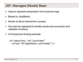 [DSBW Spring 2009] Unit 07: WebApp Design Patterns & Frameworks (3/3)