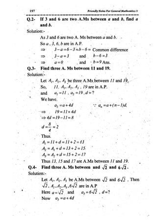 Unit07 arithmatic-and-geometric-sequence | PDF