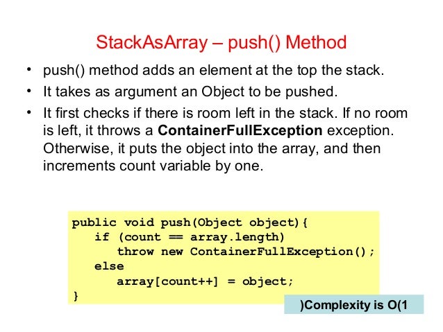stack presentation