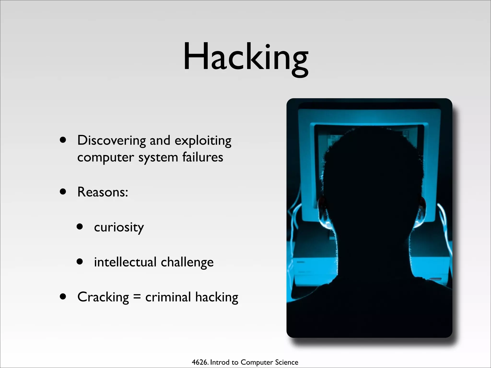 Computer Security and Risks