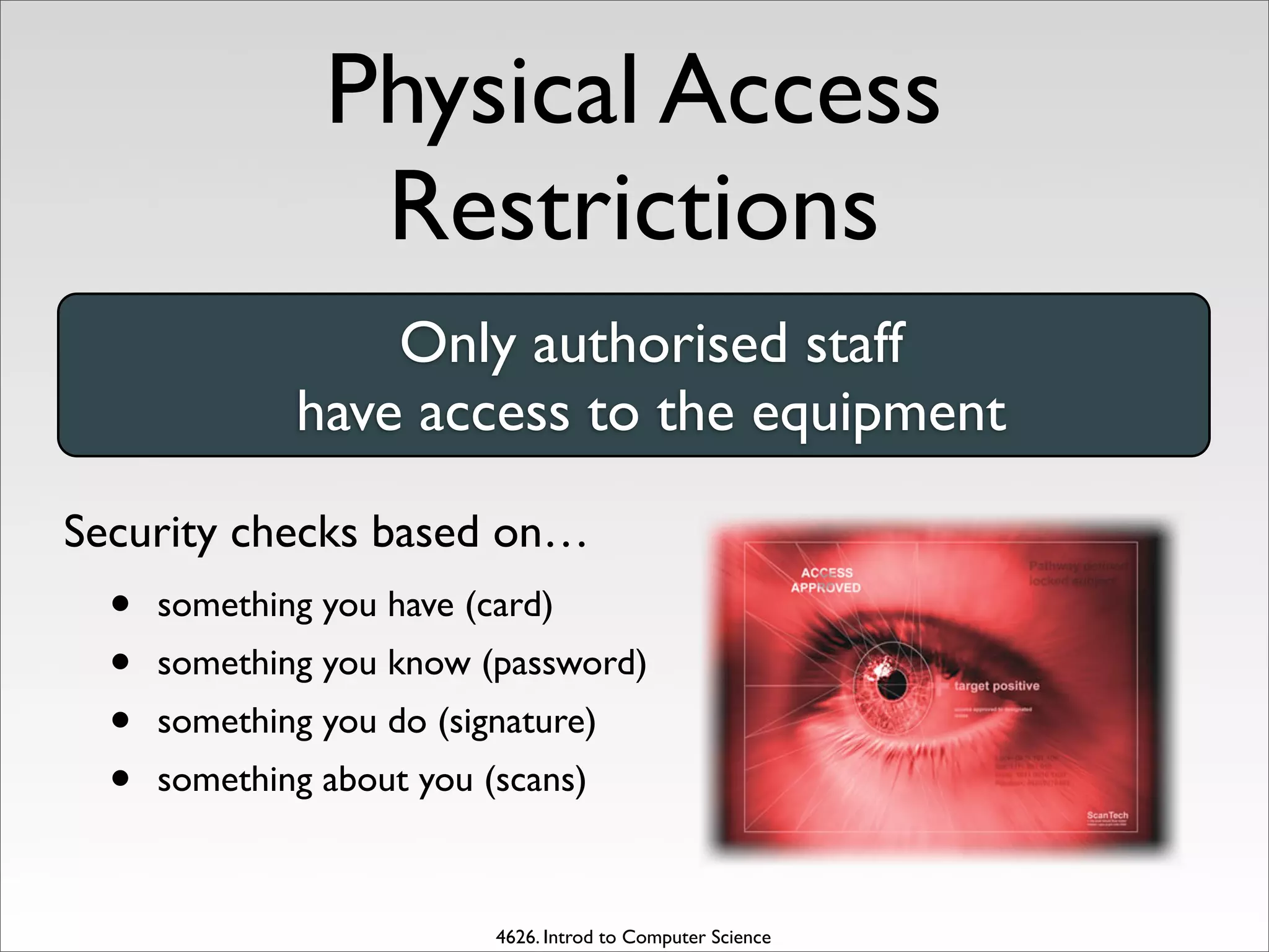 Computer Security and Risks