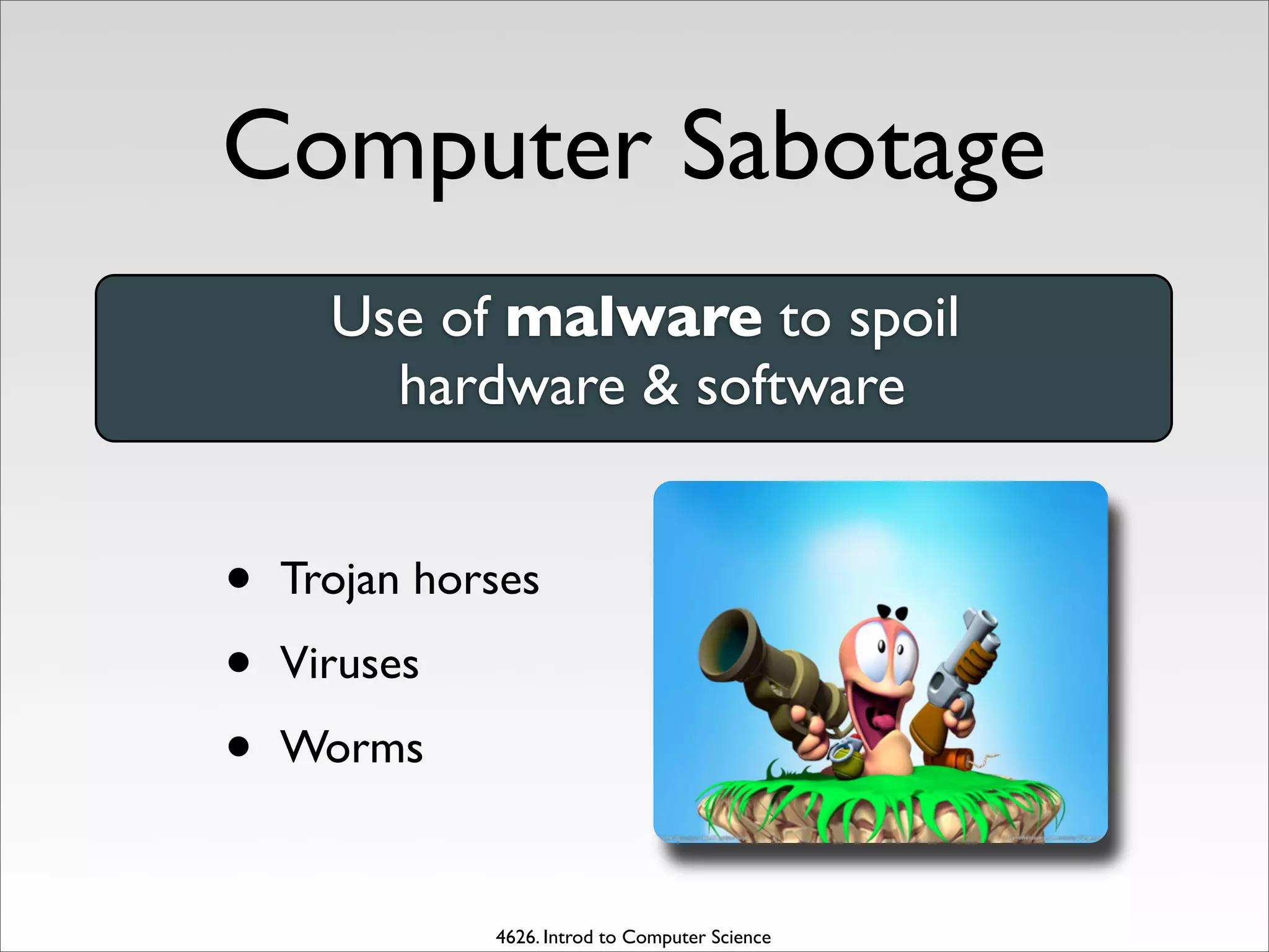Computer Security and Risks