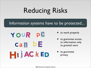 Computer Security and Risks