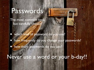 Computer Security and Risks