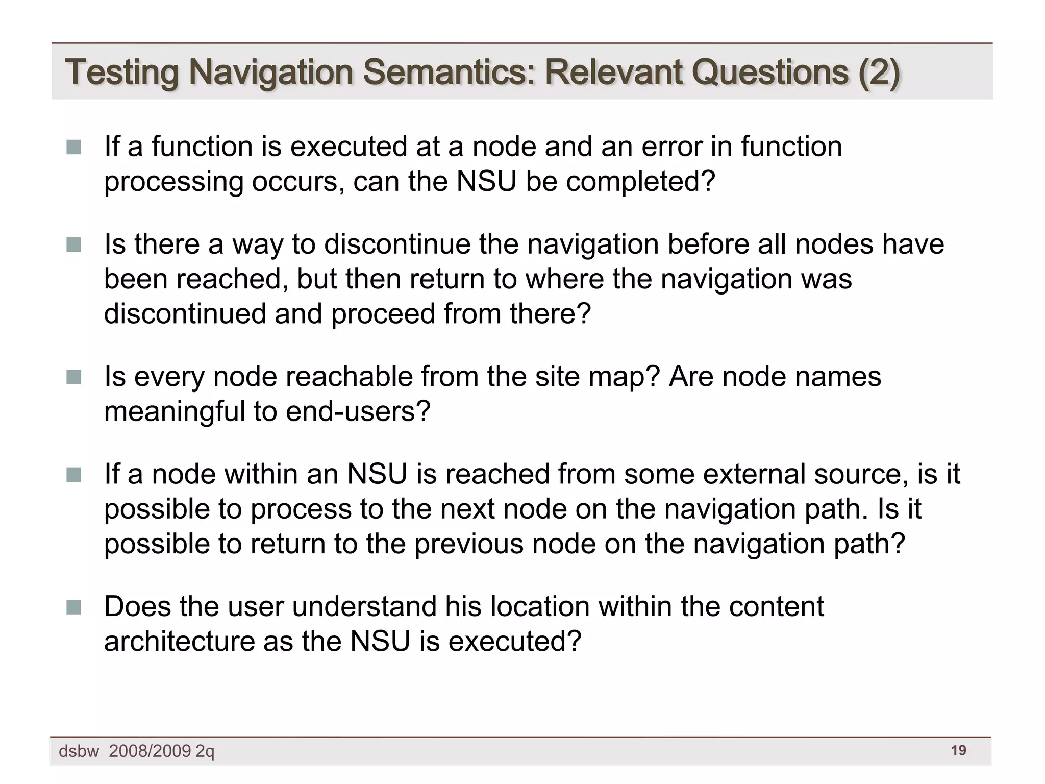 [DSBW Spring 2009] Unit 09: Web Testing