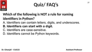 Unit 1- 1.1 python.pptx for also python you | PPTX