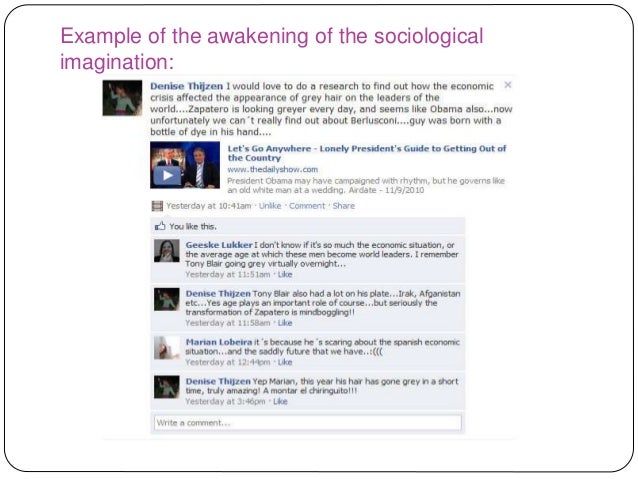 sociological imagination examples