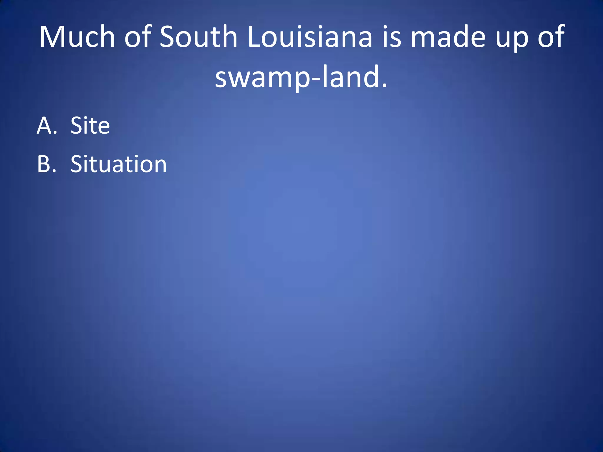 Is it Site or Situation?
 