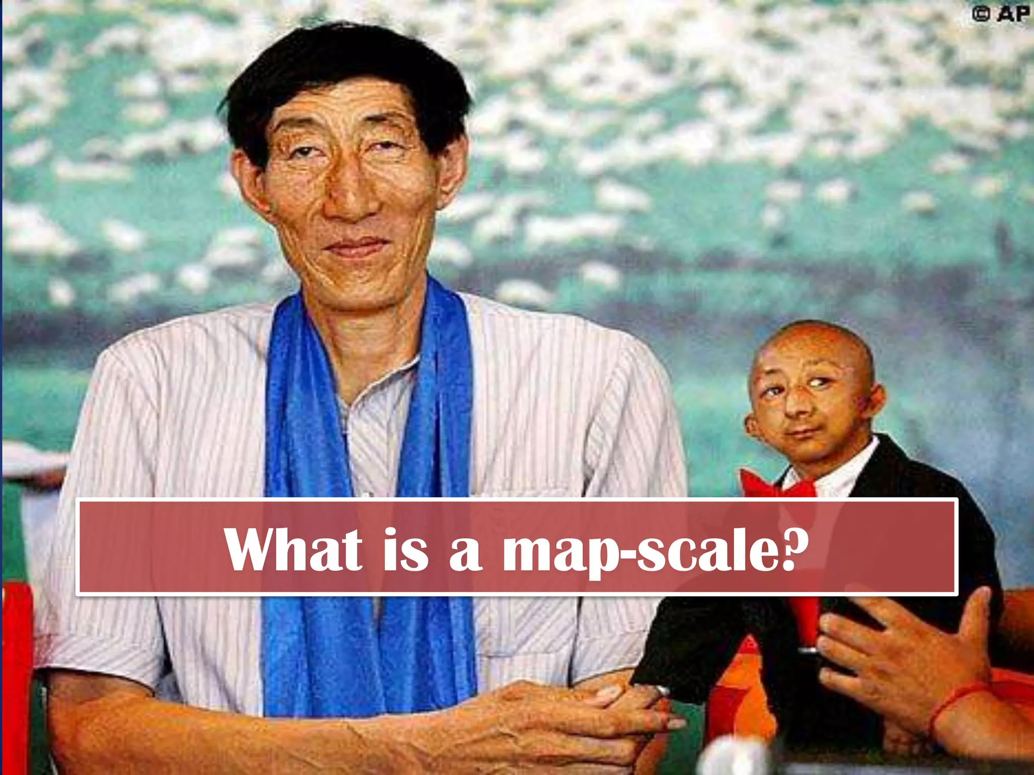 What is a map-scale?
 