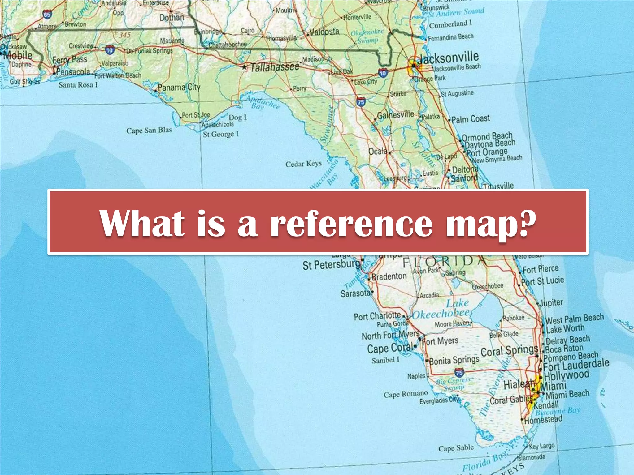 What is a reference map?
 