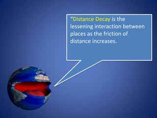 What is space-time compression?
 