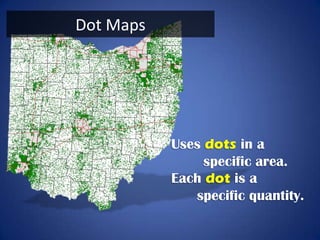 Isoline Maps




Uses continuous lines joining
     points of the same value.
 
