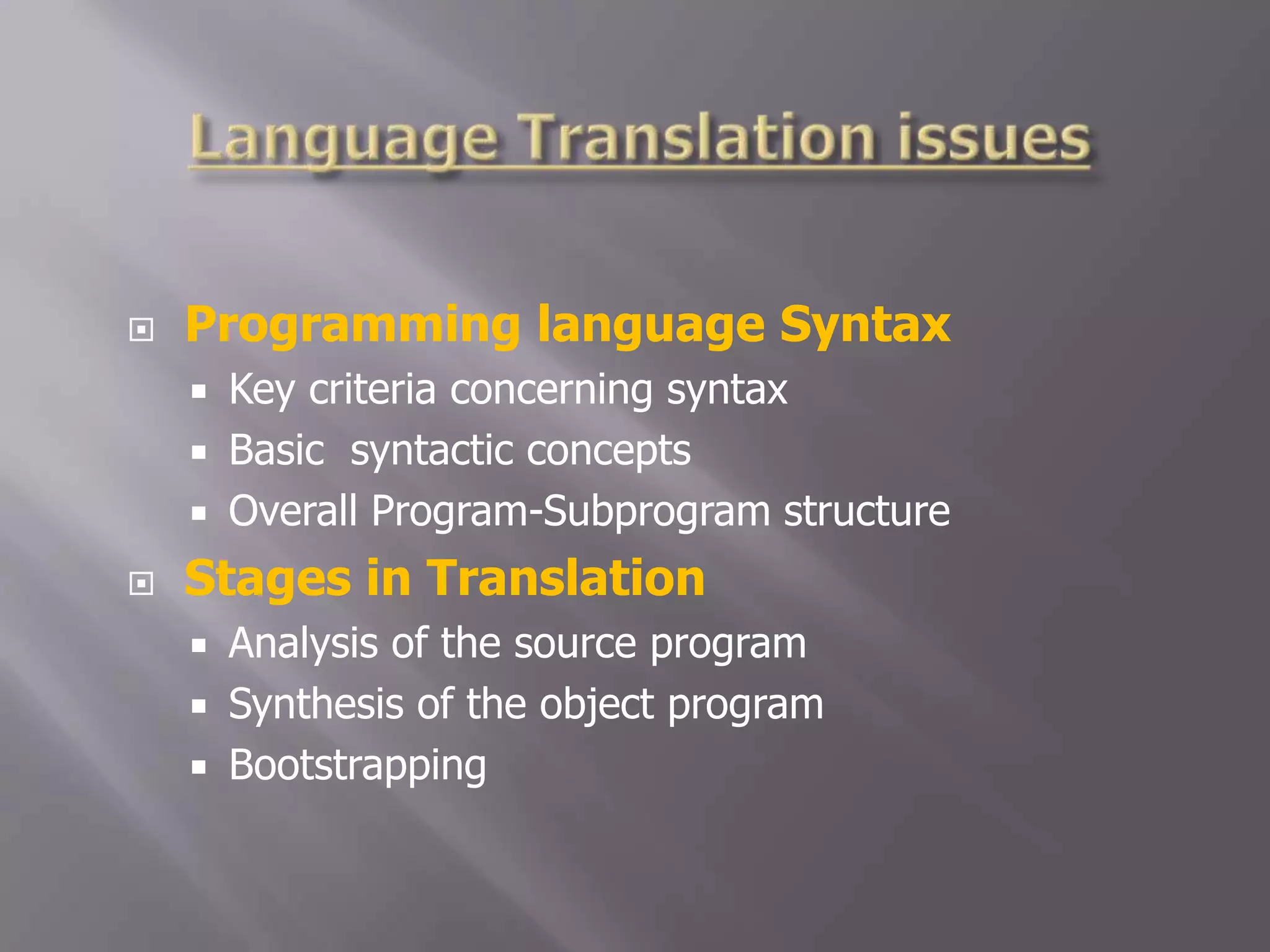 Unit1 principle of programming language | PPTX