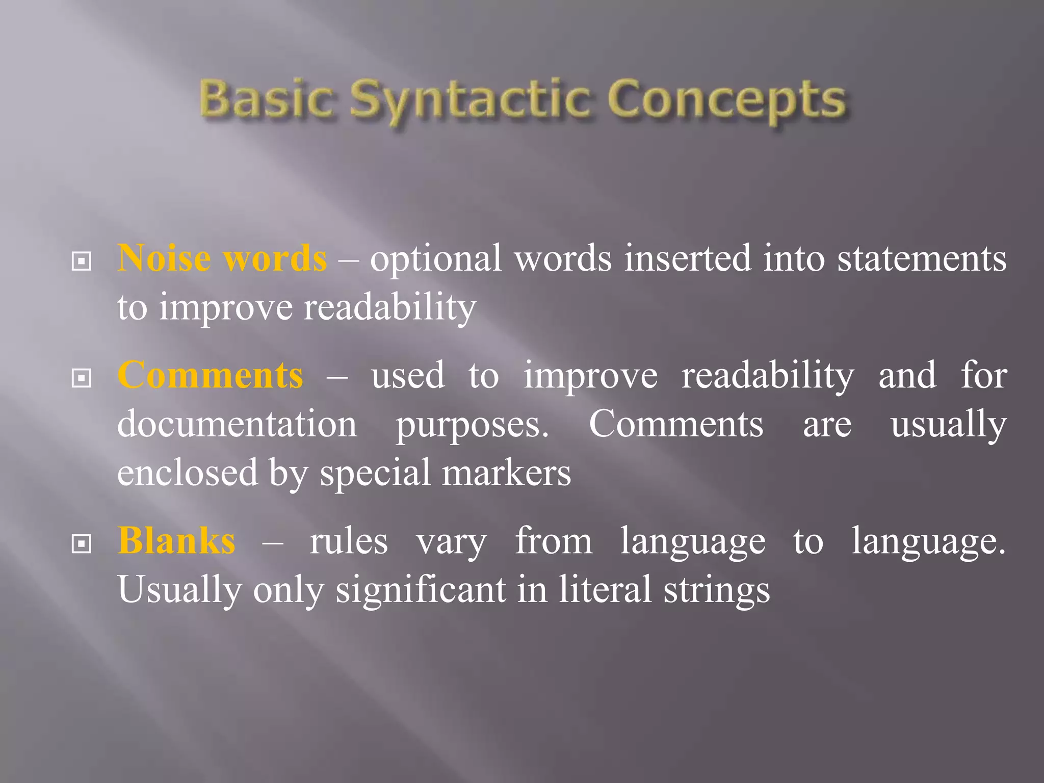 Unit1 principle of programming language | PPT